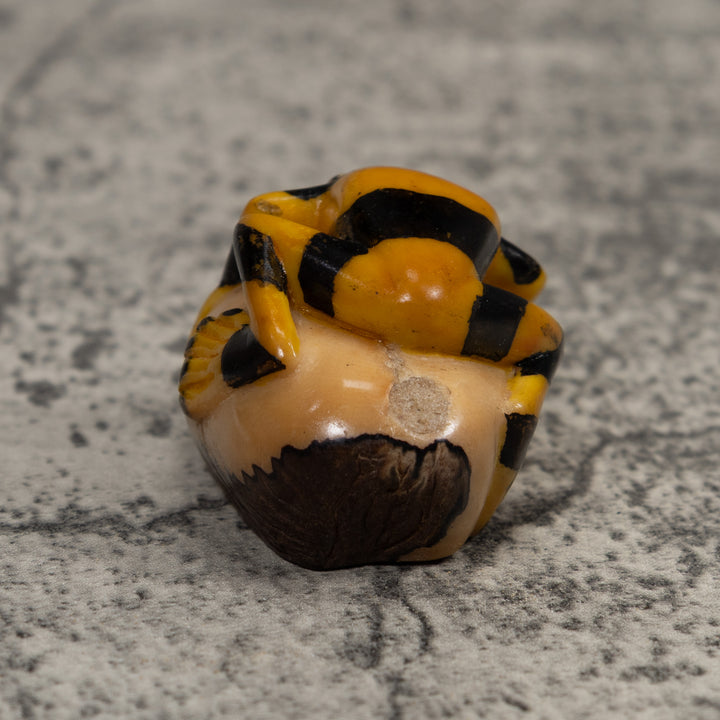 Vintage Poison Dart Frog Tagua Carving