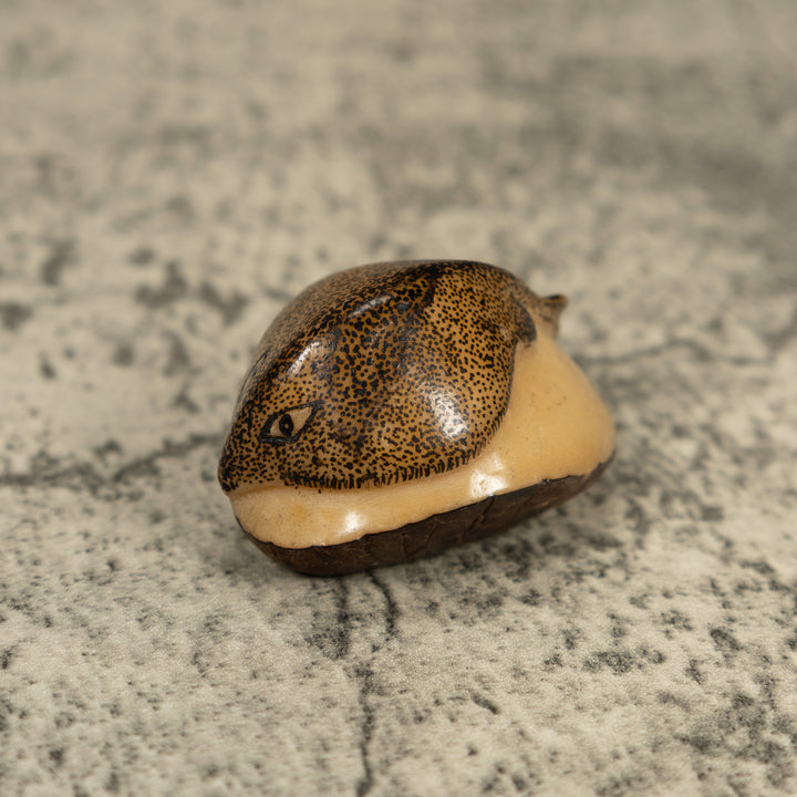 Vintage Sea Singray Tagua Carving