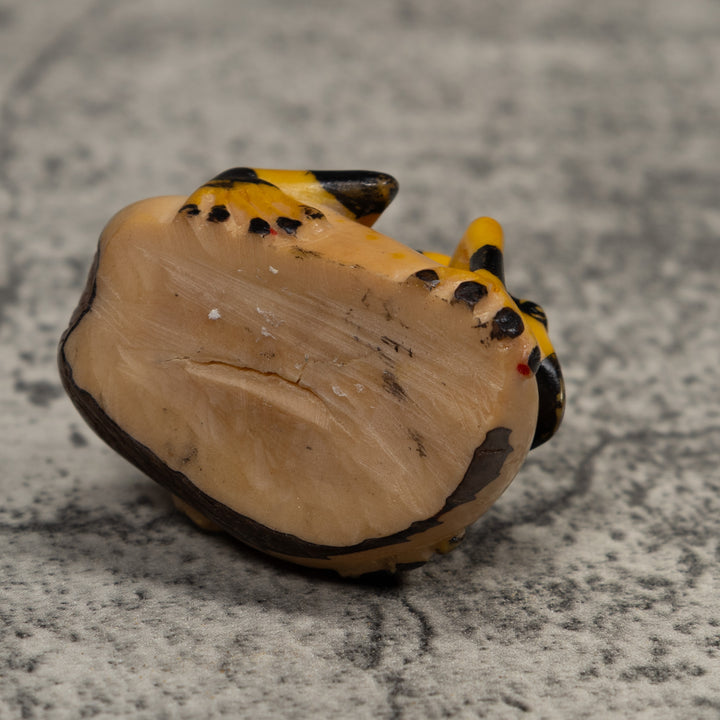 Vintage Poison Dart Frog Tagua Carving
