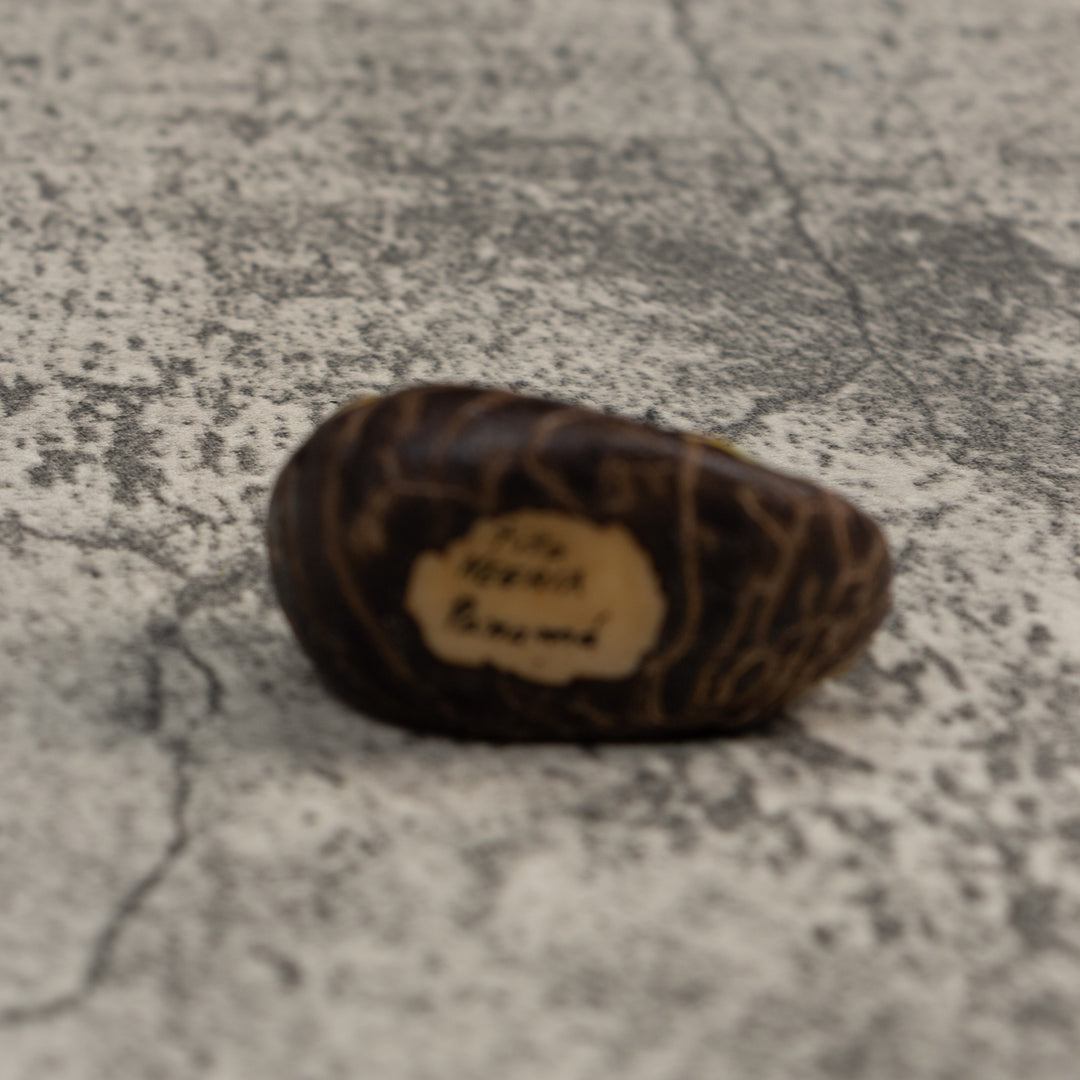 Yellow Black And Green Poison Dart Frog Tagua Carving