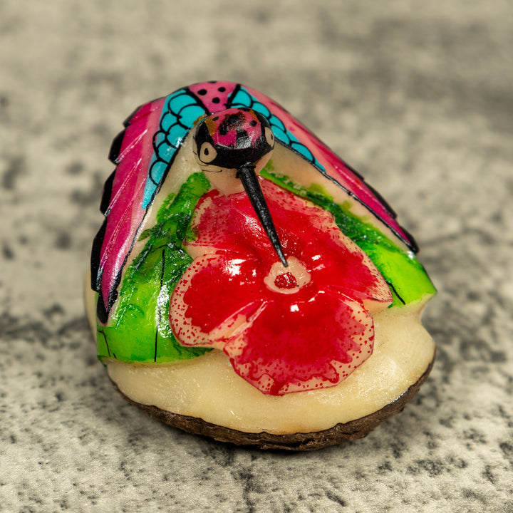 Hummingbird Tagua Carving