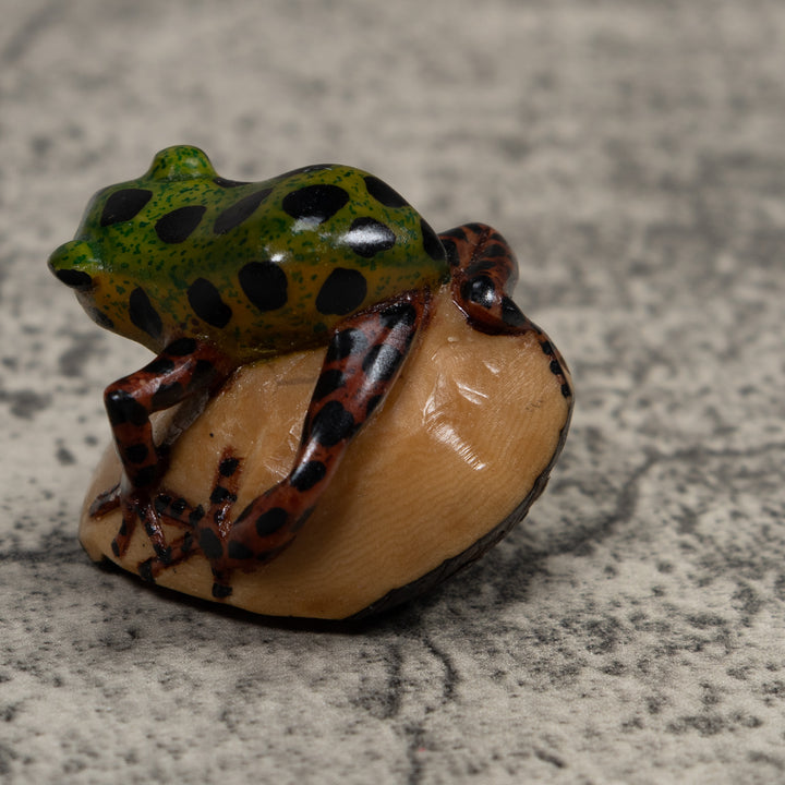 Frog Tagua Carving
