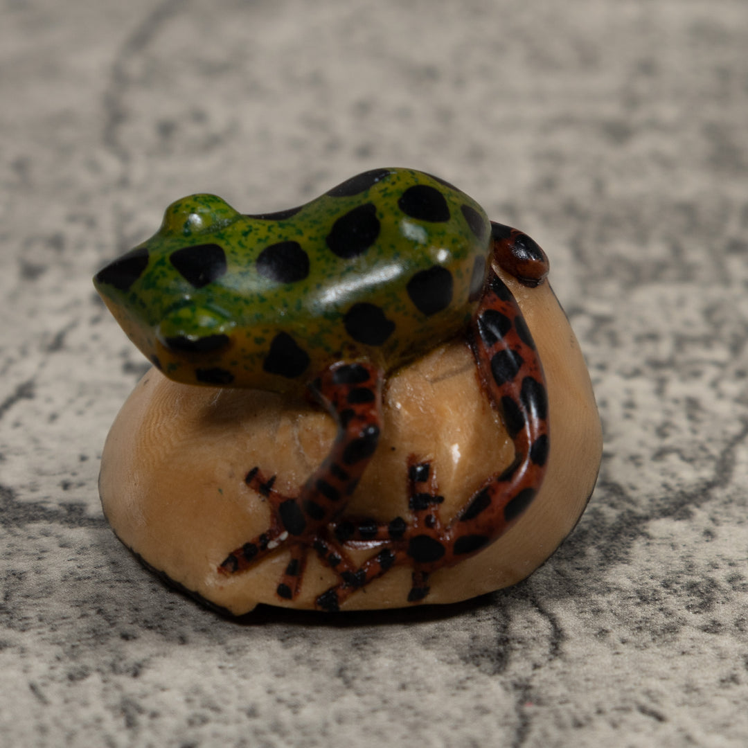 Frog Tagua Carving