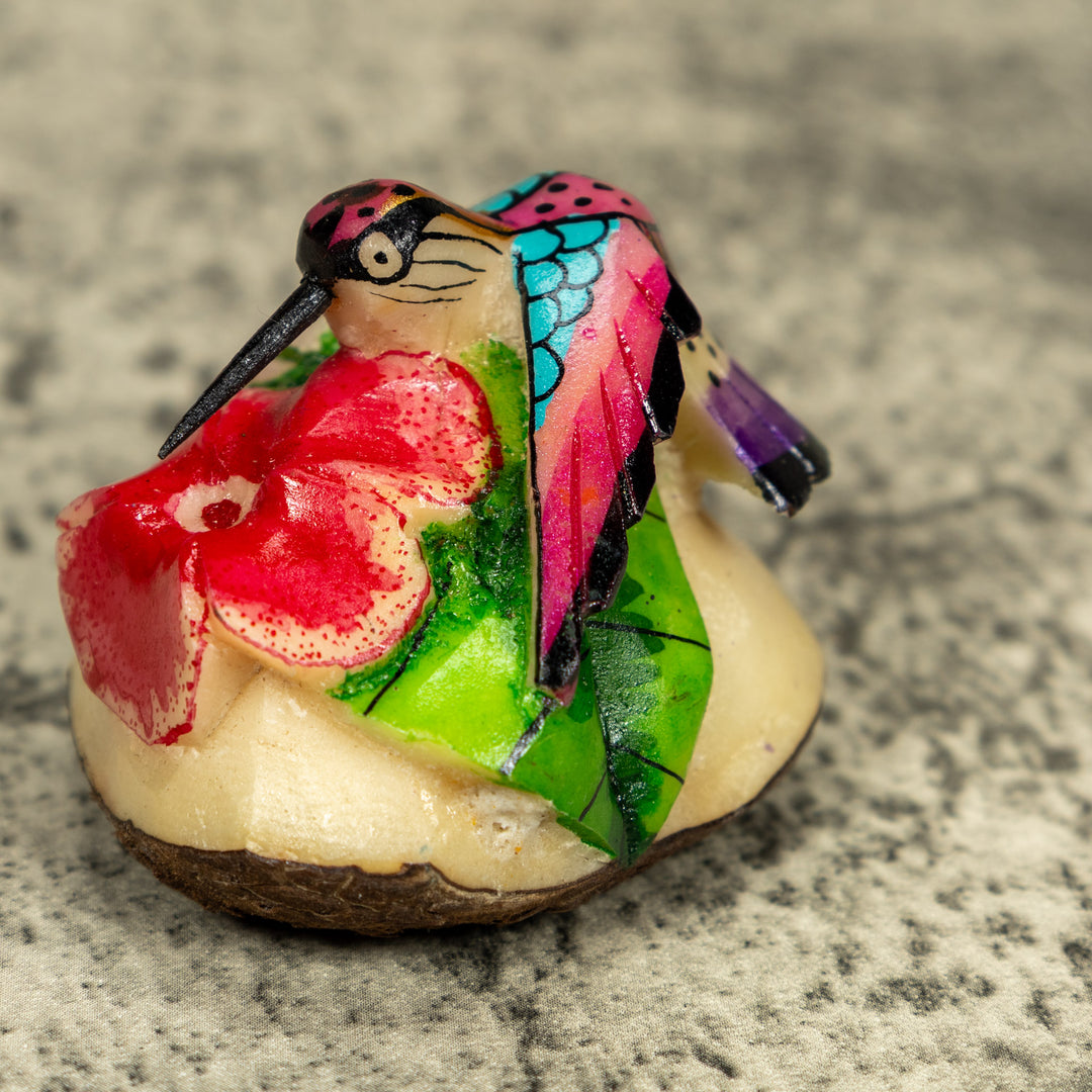 Hummingbird Tagua Carving