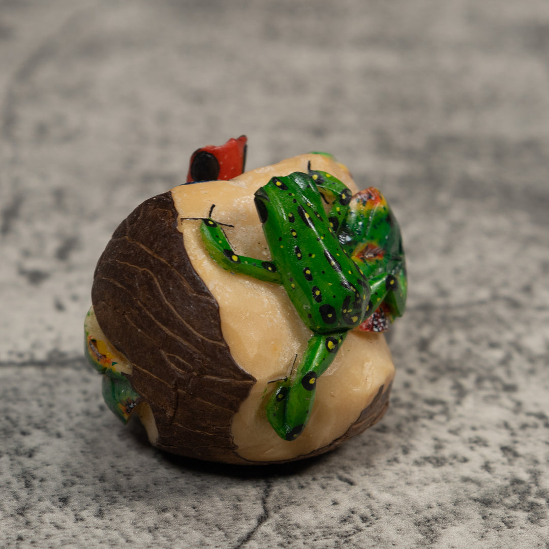 Double Poison Dart Frog Tagua Carving
