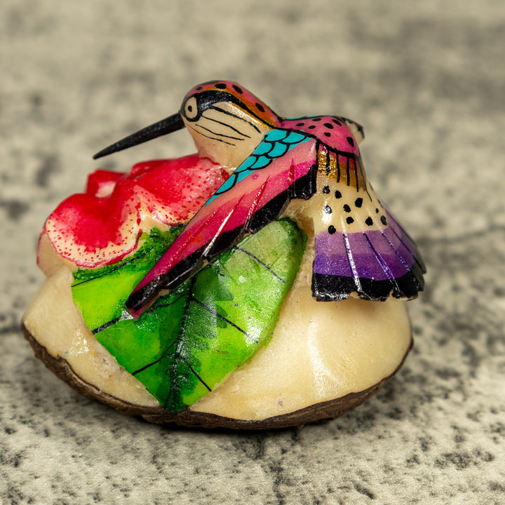 Hummingbird Tagua Carving