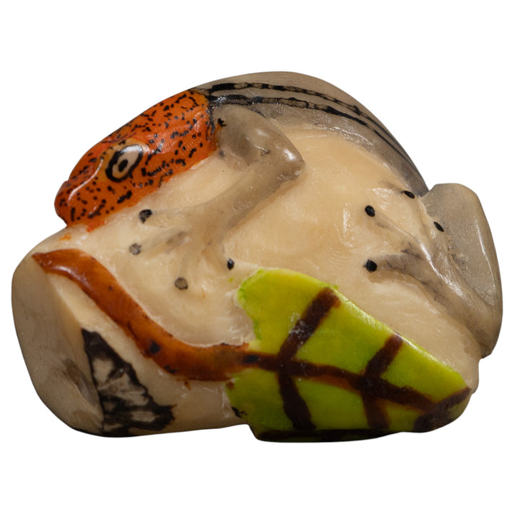 Redhead Gecko Lizard Reptile Tagua Carving