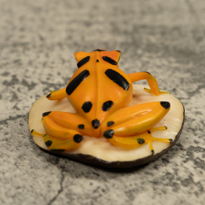 Golden Frog Tagua Carving