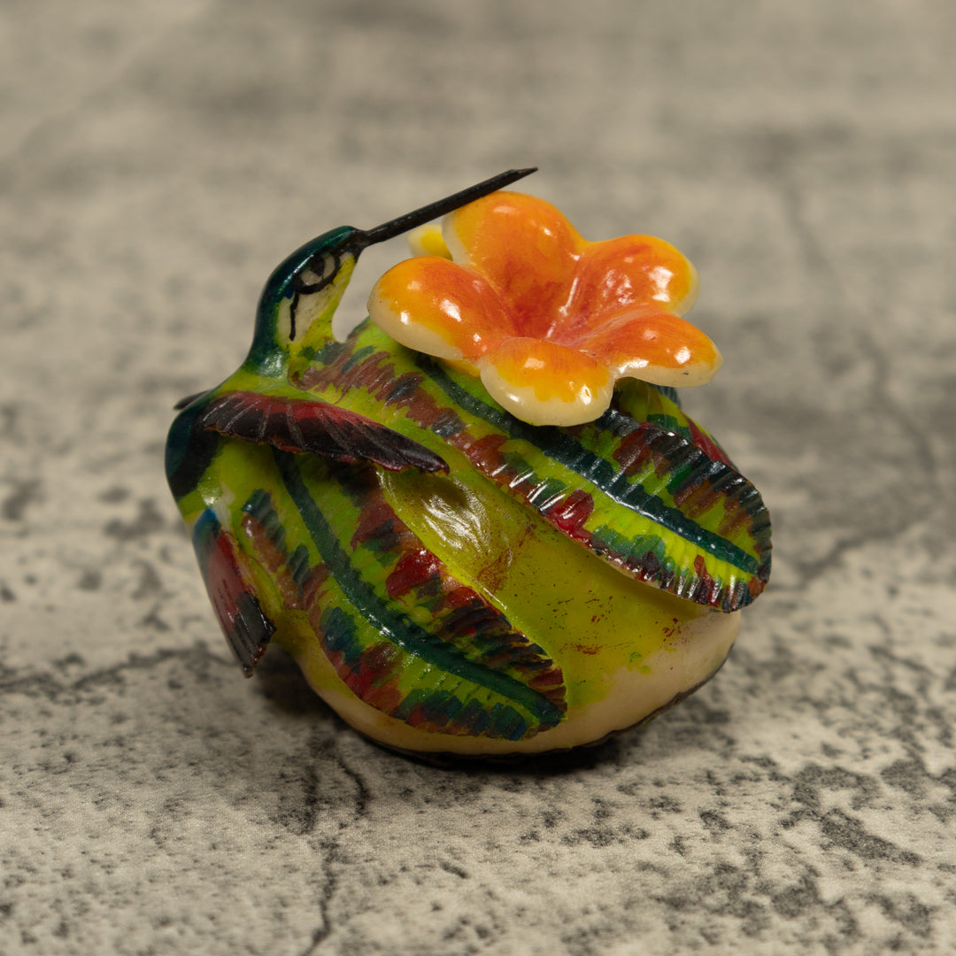 Hummingbird Tagua Carving