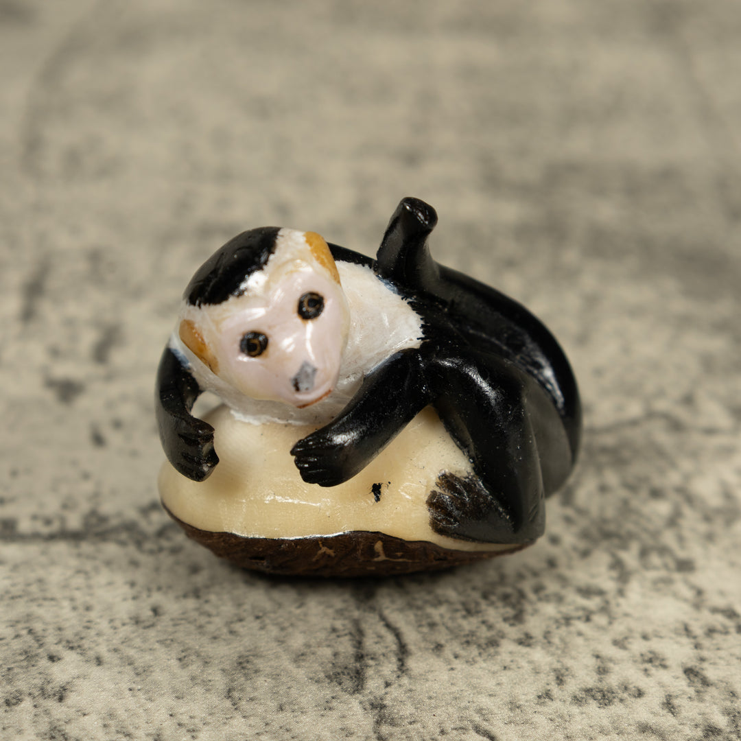 White Face Monkey Tagua Carving