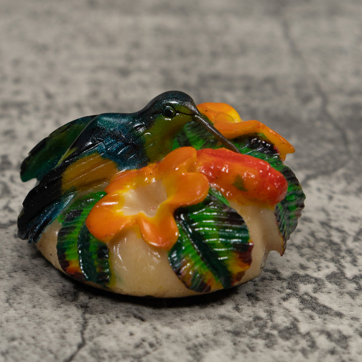 Hummingbird Tagua Carving