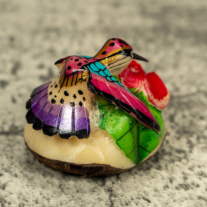 Hummingbird Tagua Carving