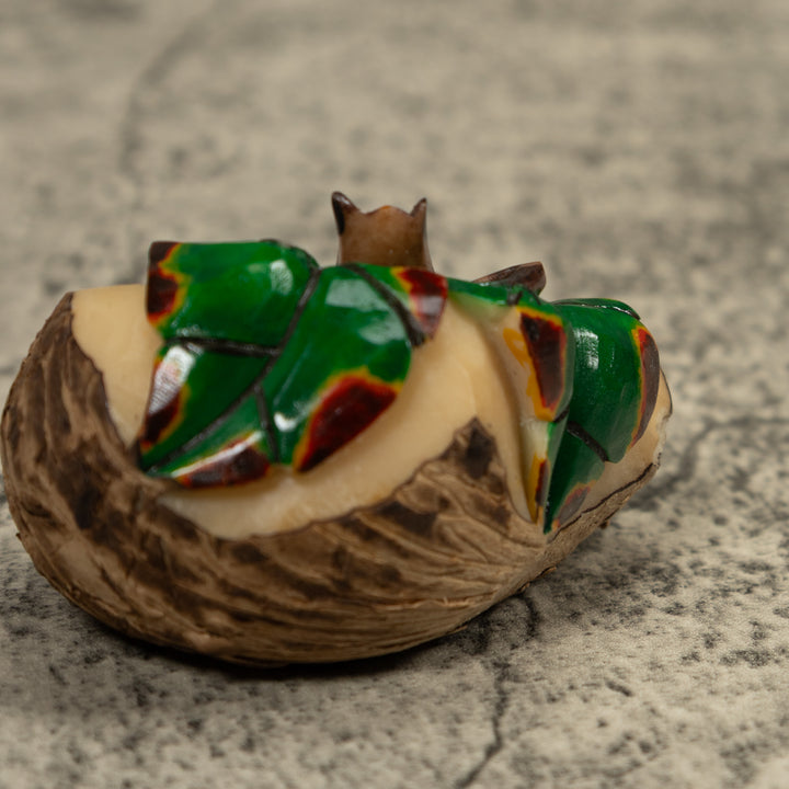 Vintage Poison Dart Frog Tagua Carving