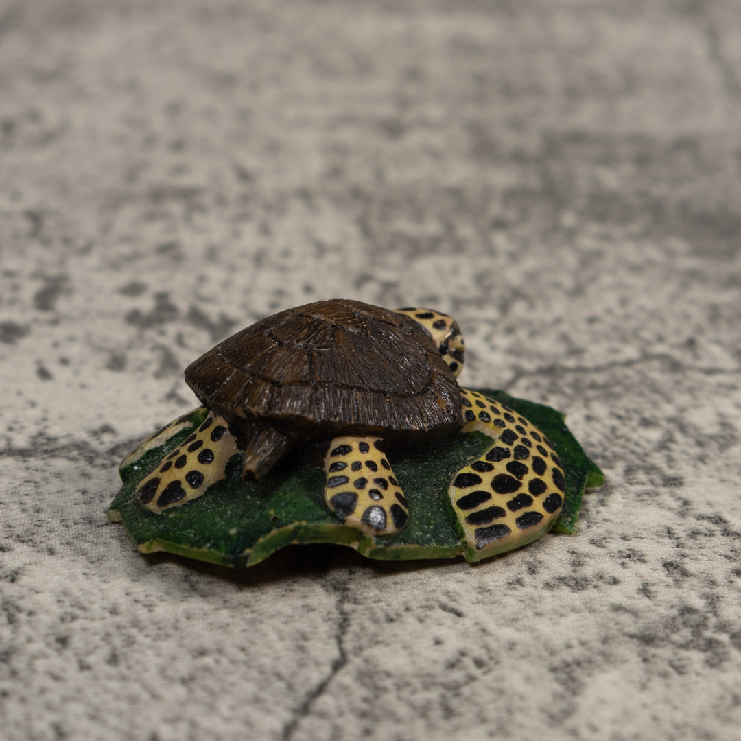 Brown And Yellow Sea Turtle Tagua Carving