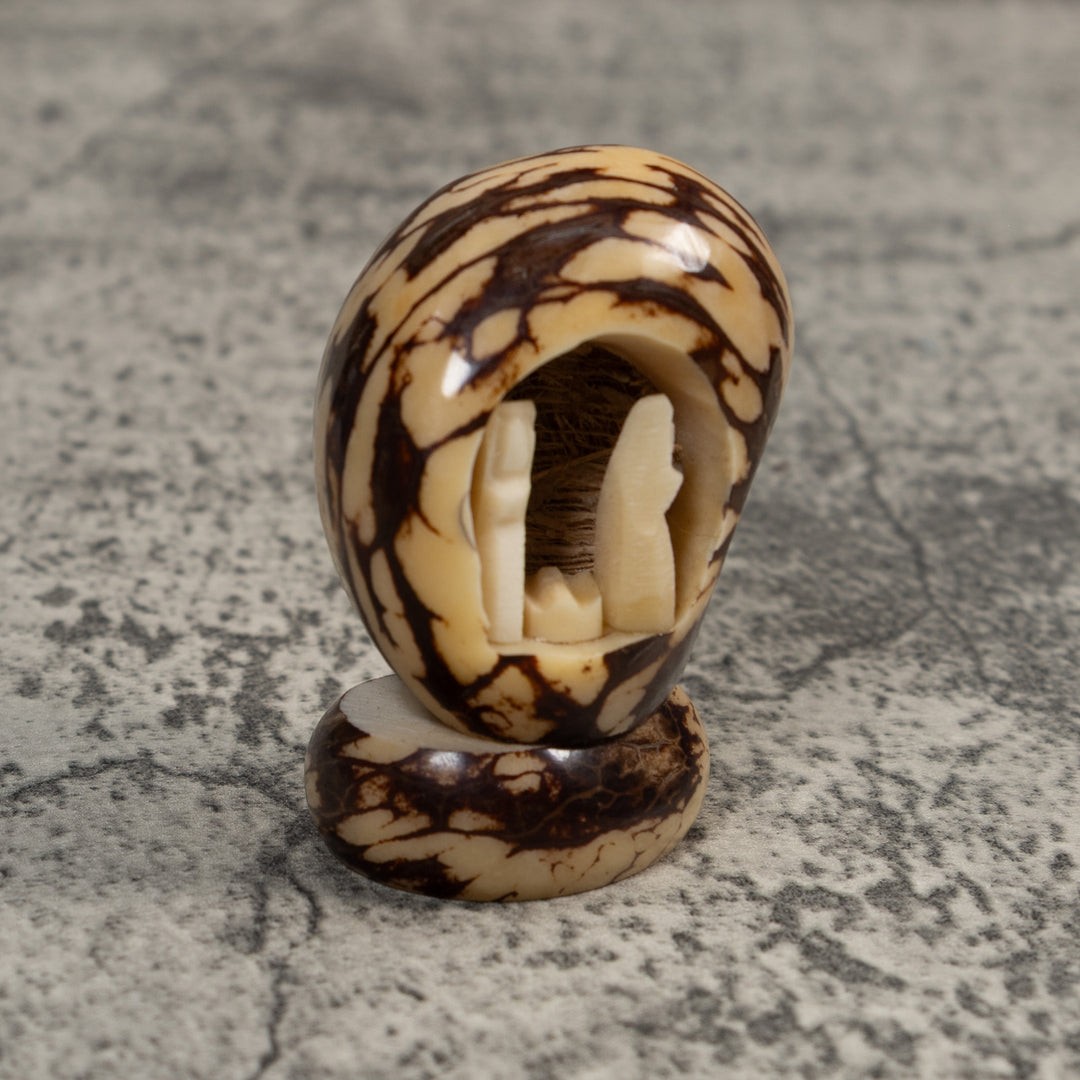 Christmas Creche Tagua Carving