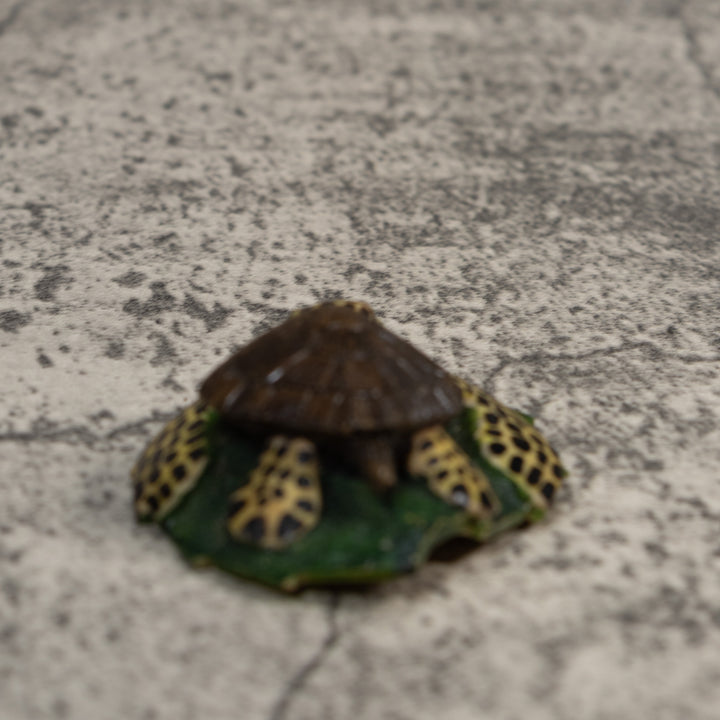 Brown And Yellow Sea Turtle Tagua Carving