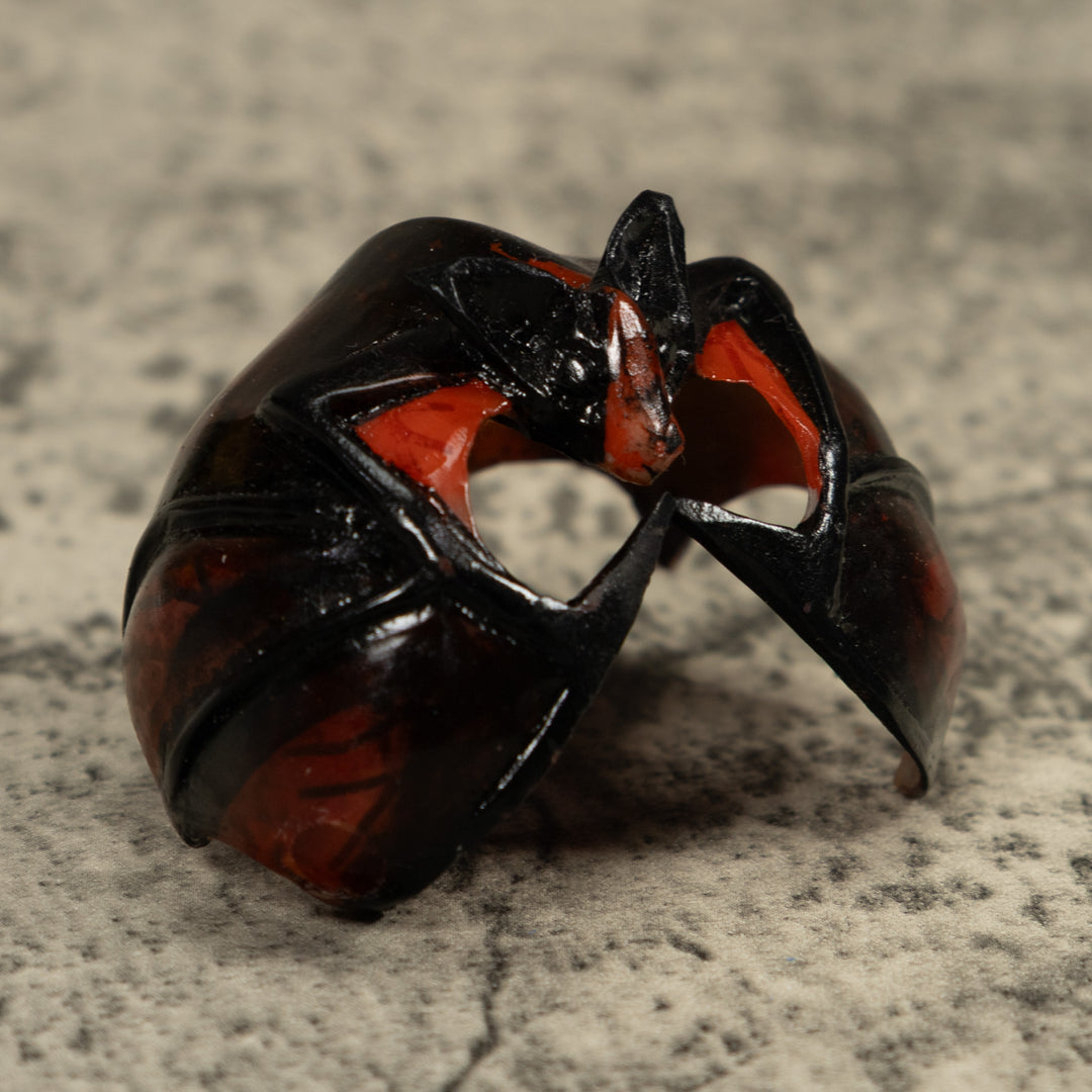 Vampire Bat Bird Tagua Carving