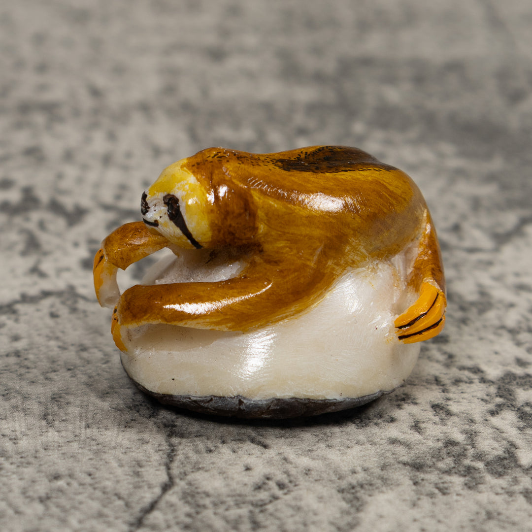 Jungle Sloth Tagua Carving