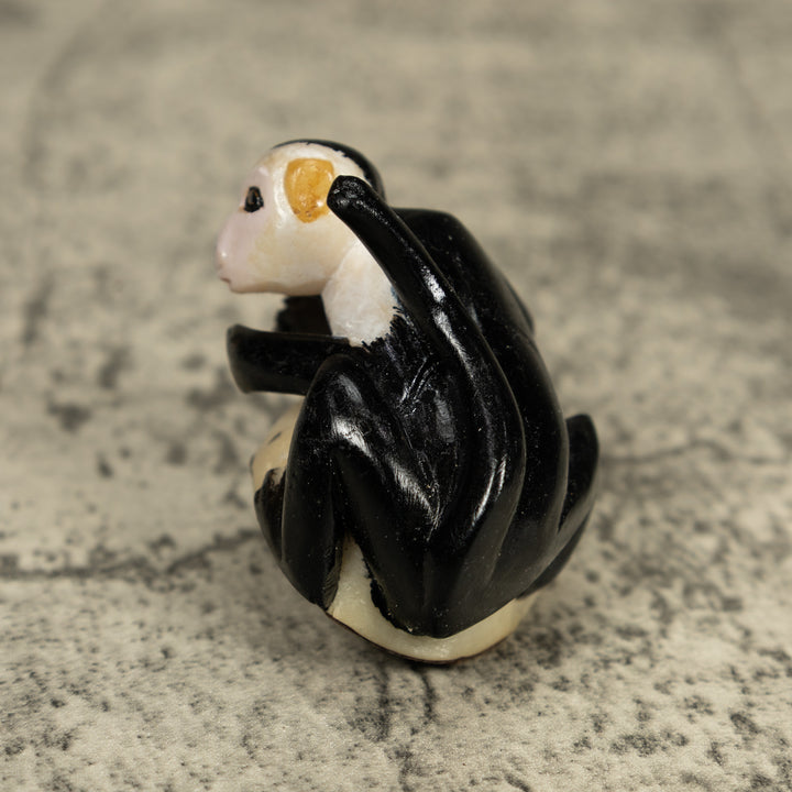 White Face Monkey Tagua Carving