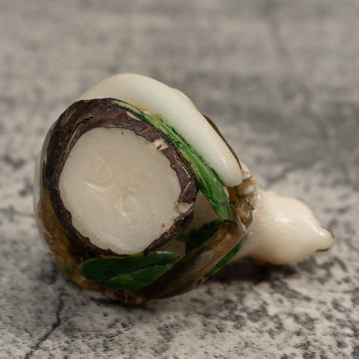 White Natural Monkey Tagua Carving