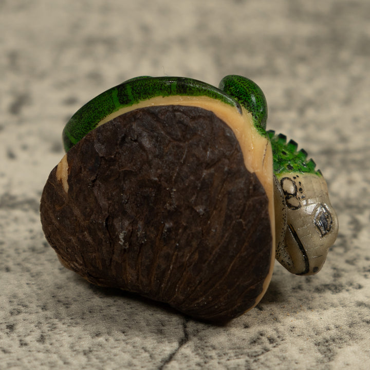 Iguana Lizard Reptile Tagua Carving