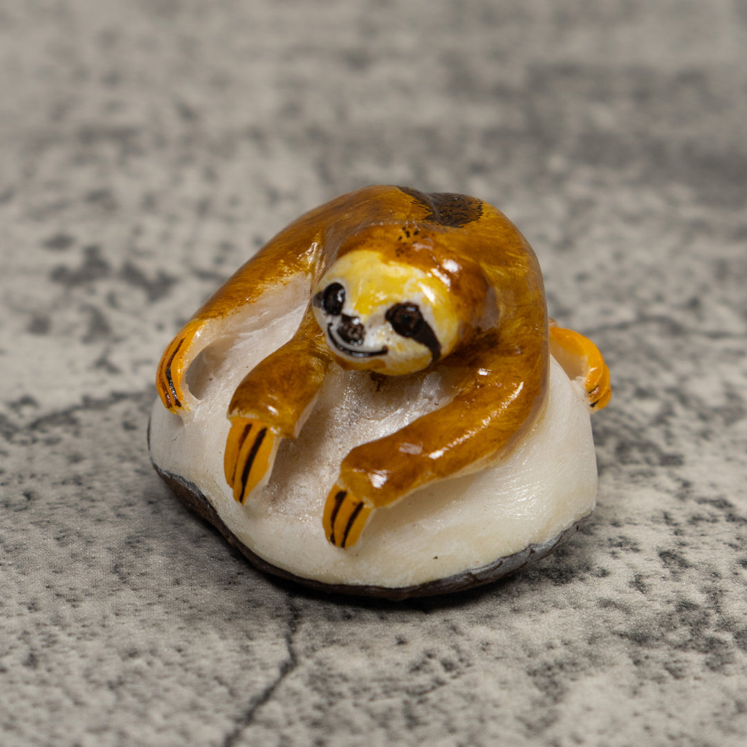 Jungle Sloth Tagua Carving