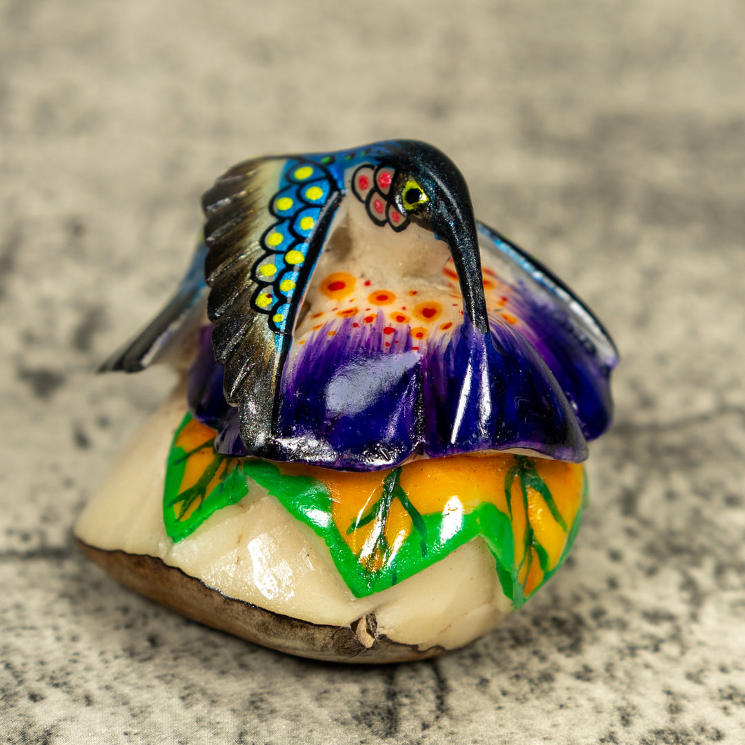Hummingbird Tagua Carving