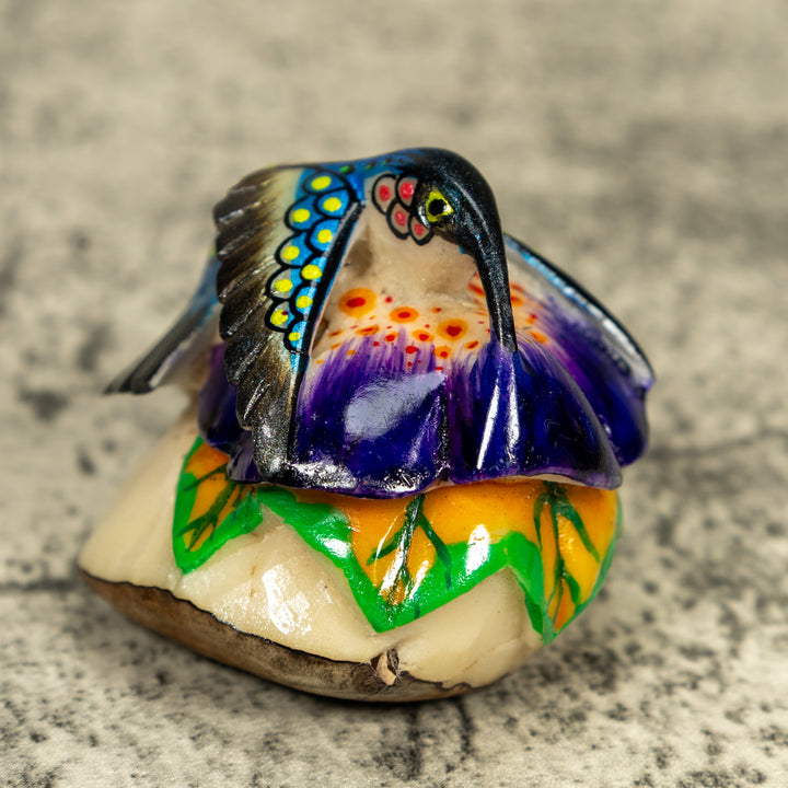 Hummingbird Tagua Carving