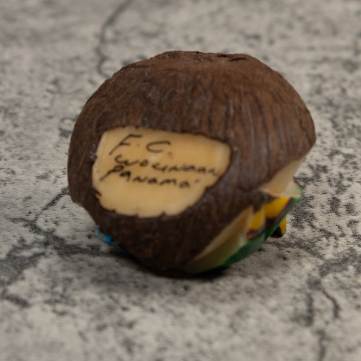 Blue Gold And Green Poison Dart Frog Tagua Carving