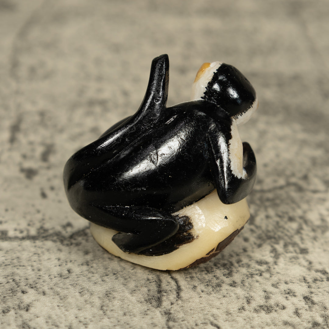 White Face Monkey Tagua Carving