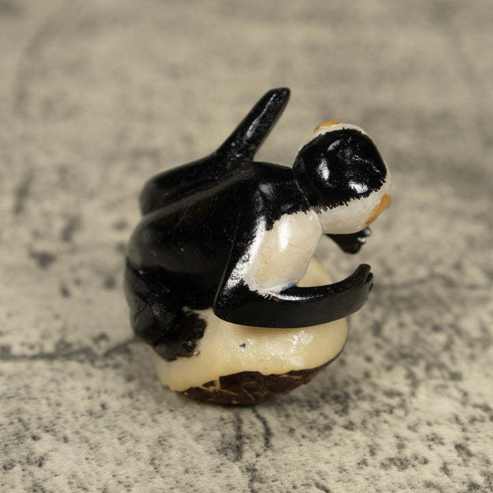 White Face Monkey Tagua Carving