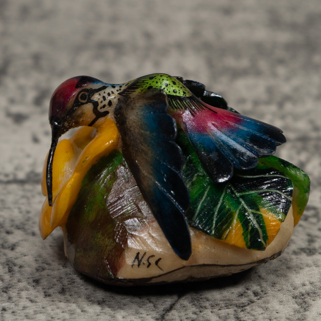 Hummingbird Tagua Carving