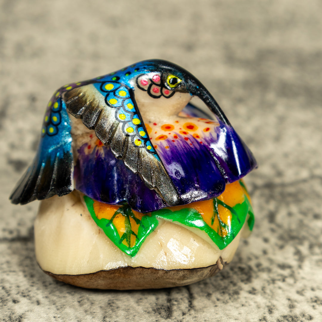 Hummingbird Tagua Carving