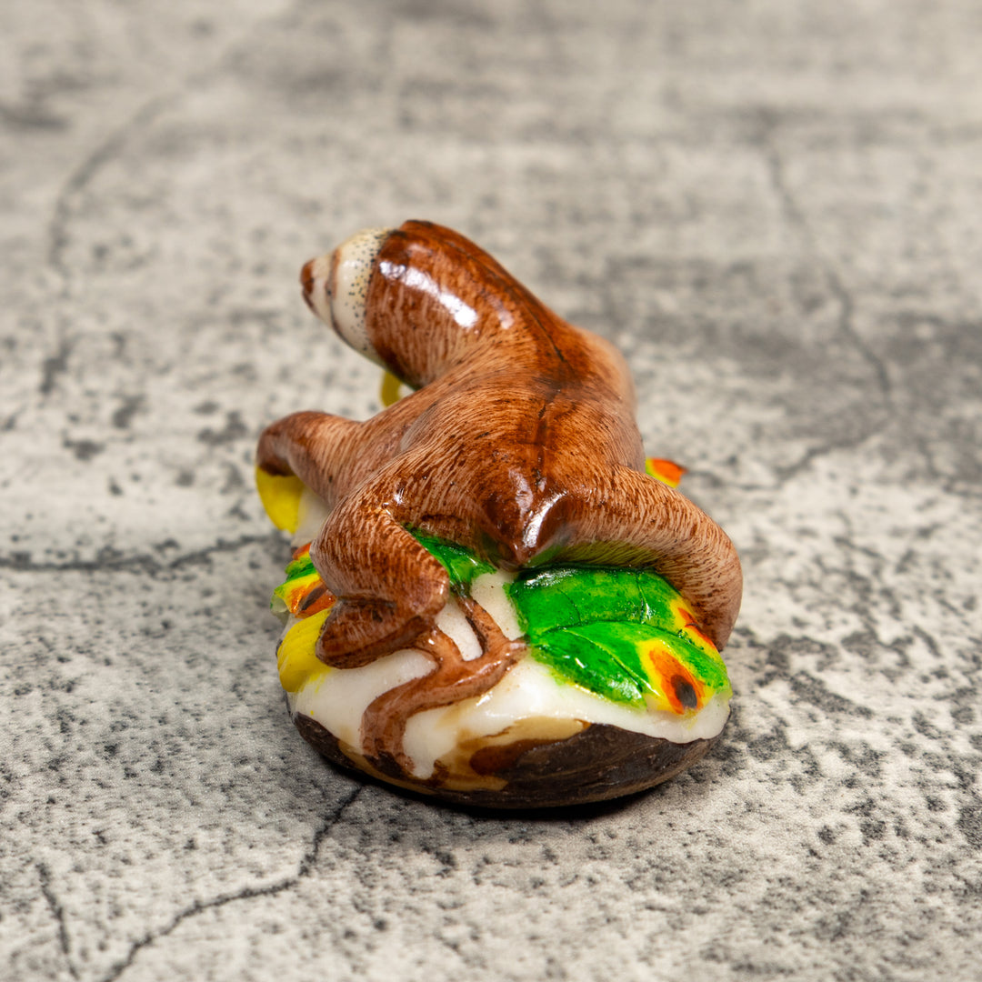 Double Nut Sloth Tagua Carving
