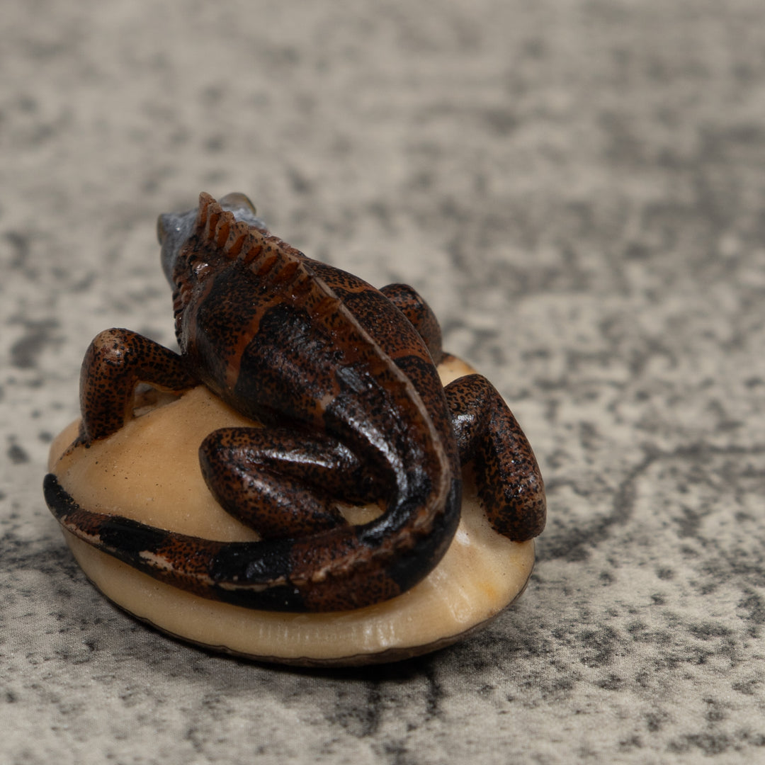Iguana Lizard Reptile Tagua Carving