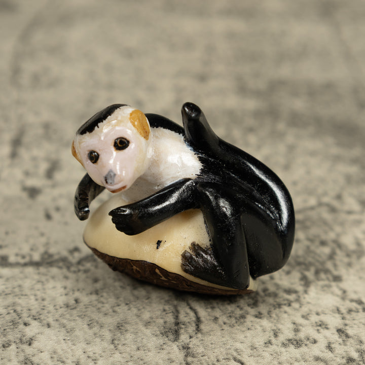 White Face Monkey Tagua Carving