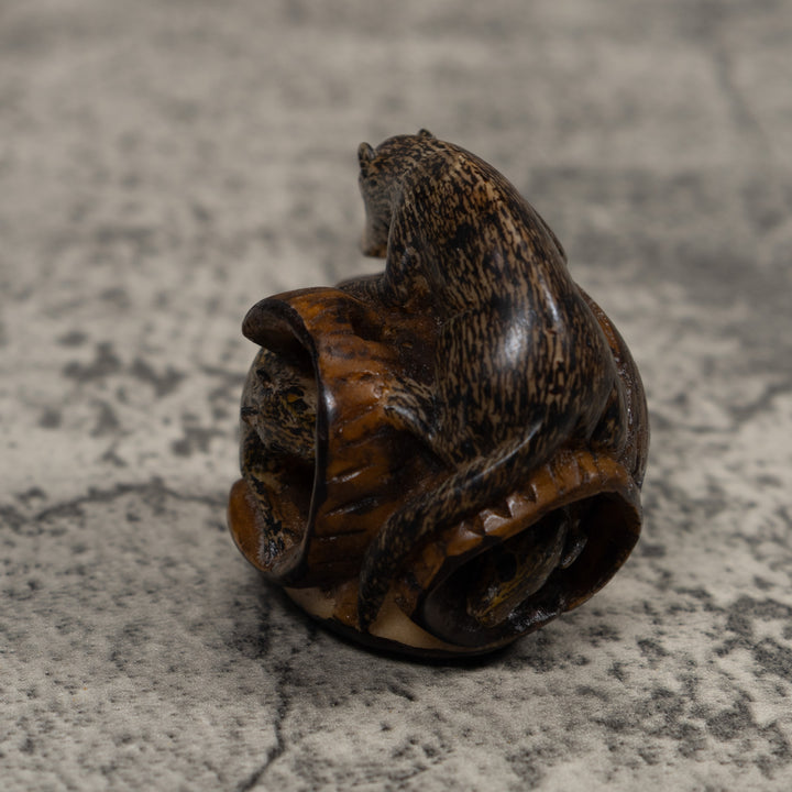 Coatimundi Tagua Carving