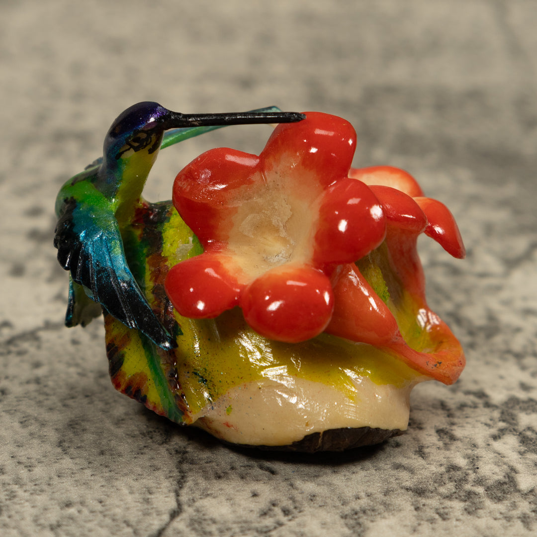 Hummingbird Tagua Carving