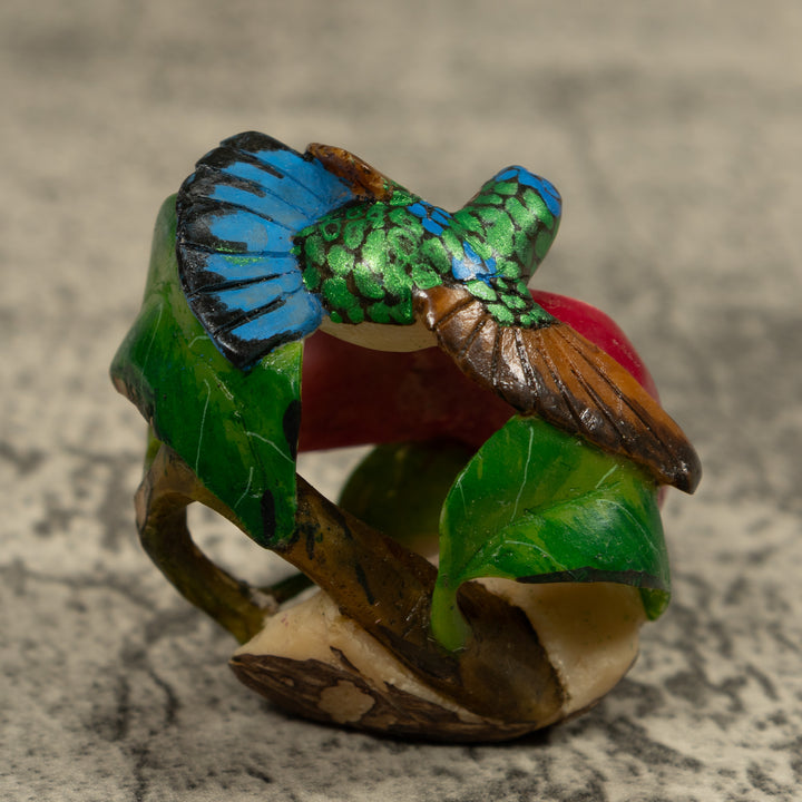 Hummingbird Tagua Carving