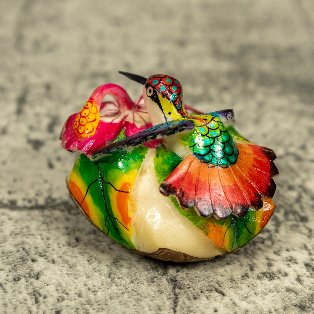 Hummingbird Tagua Carving