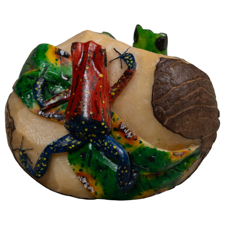 Double Poison Dart Frog Tagua Carving