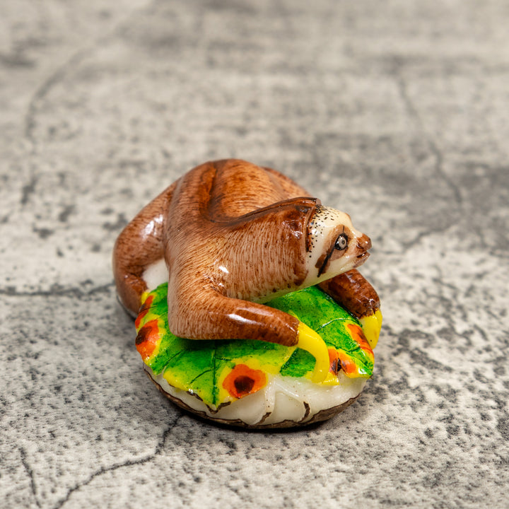 Double Nut Sloth Tagua Carving