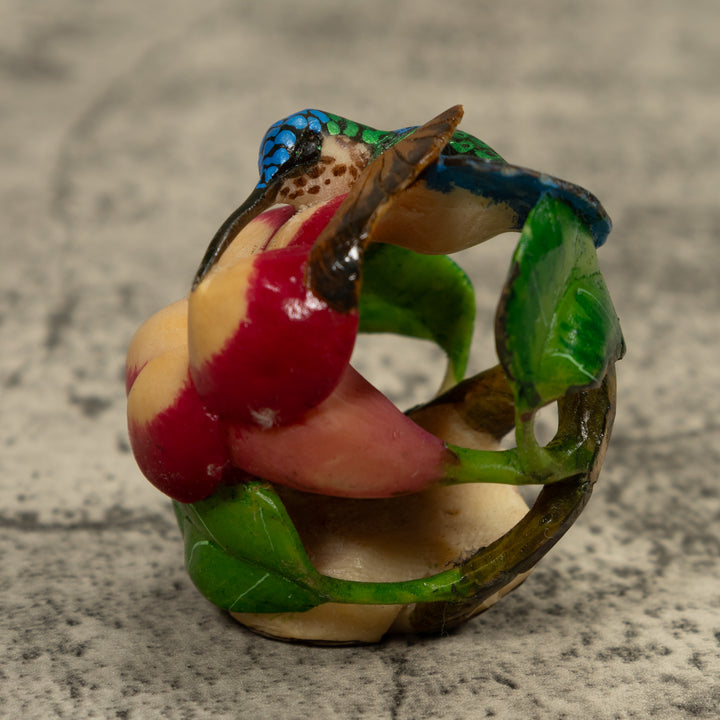 Hummingbird Tagua Carving