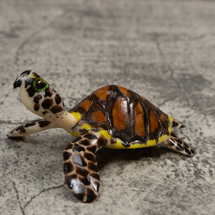 Large Sea Turtle Tagua Carving