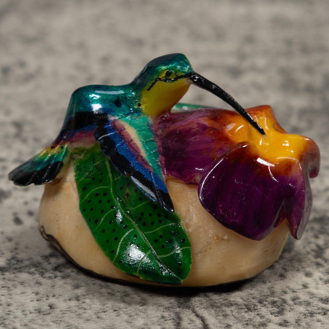 Hummingbird Tagua Carving