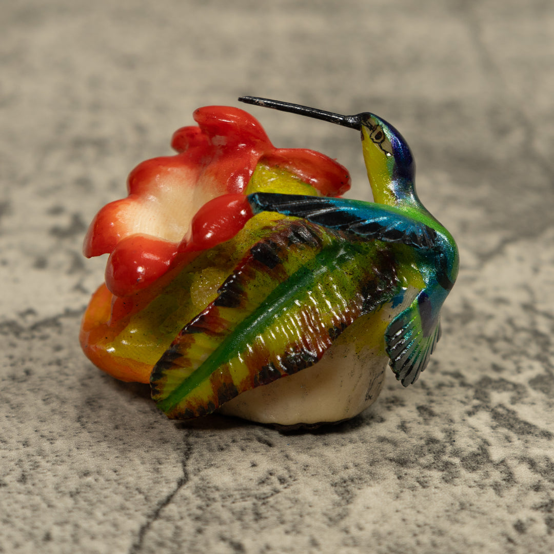 Hummingbird Tagua Carving