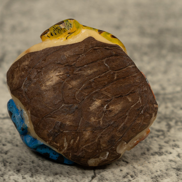 Triple Poison Dart Frog Tagua Carving