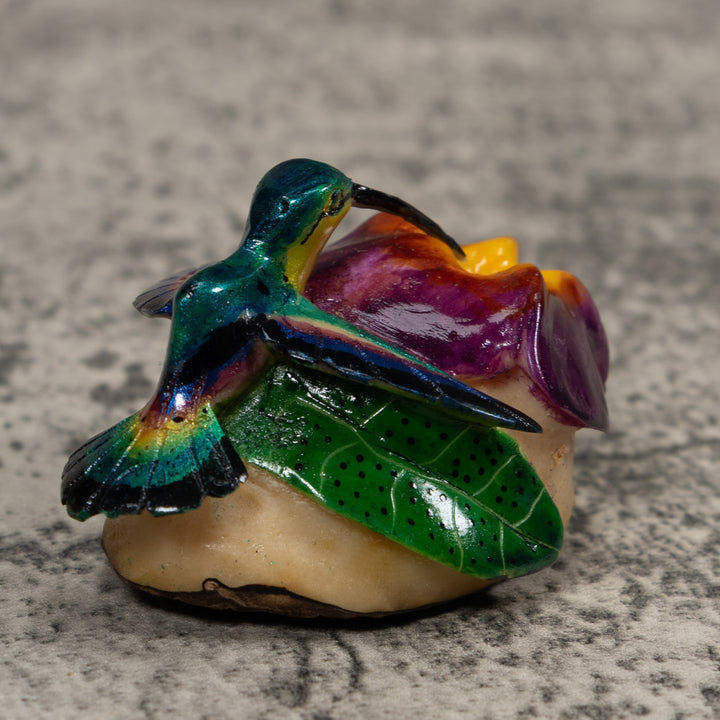 Hummingbird Tagua Carving