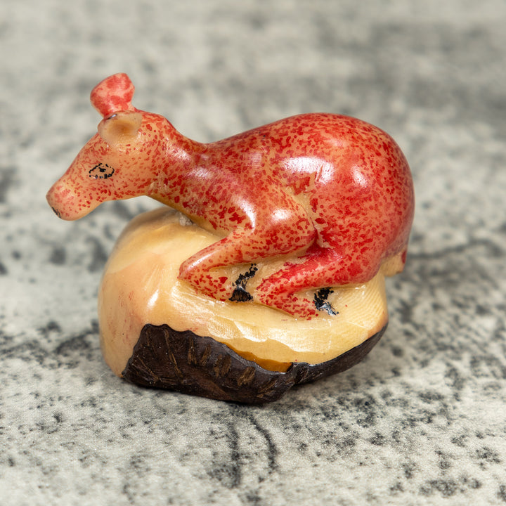 Rainforest Doe Deer Tagua Carving