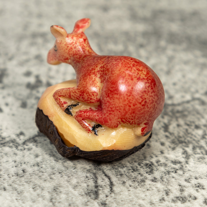 Rainforest Doe Deer Tagua Carving
